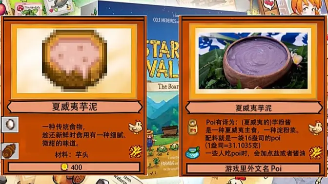 星露谷物语-游戏里食物的现实原型
