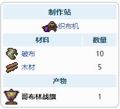 泰拉瑞亚原版百科泰拉瑞亚哥布林战旗怎么做怎么召唤配图