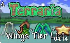全部翅膀比较和等级列表 | Terraria 1.4