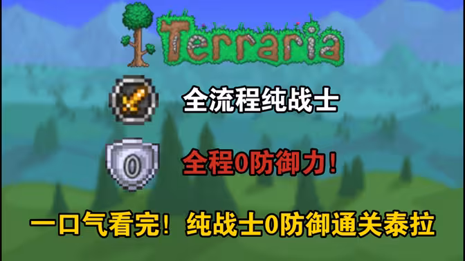 纵然身脆如纸，战士之魂不曾磨灭！0防御纯战士通关泰拉瑞亚！